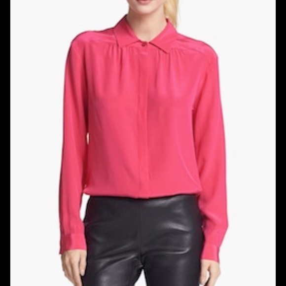 JASON WU Miss Wu Vera 100% Silk Button Down Shirt - Picture 1 of 6